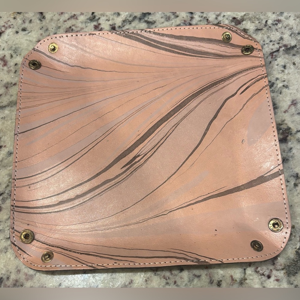 Tribe Alive Leather Marbled Tray